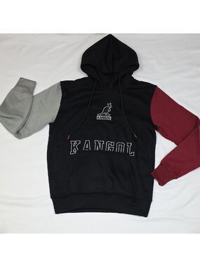 Kangol Boys XXL Black, Gray, and Red Hoodie